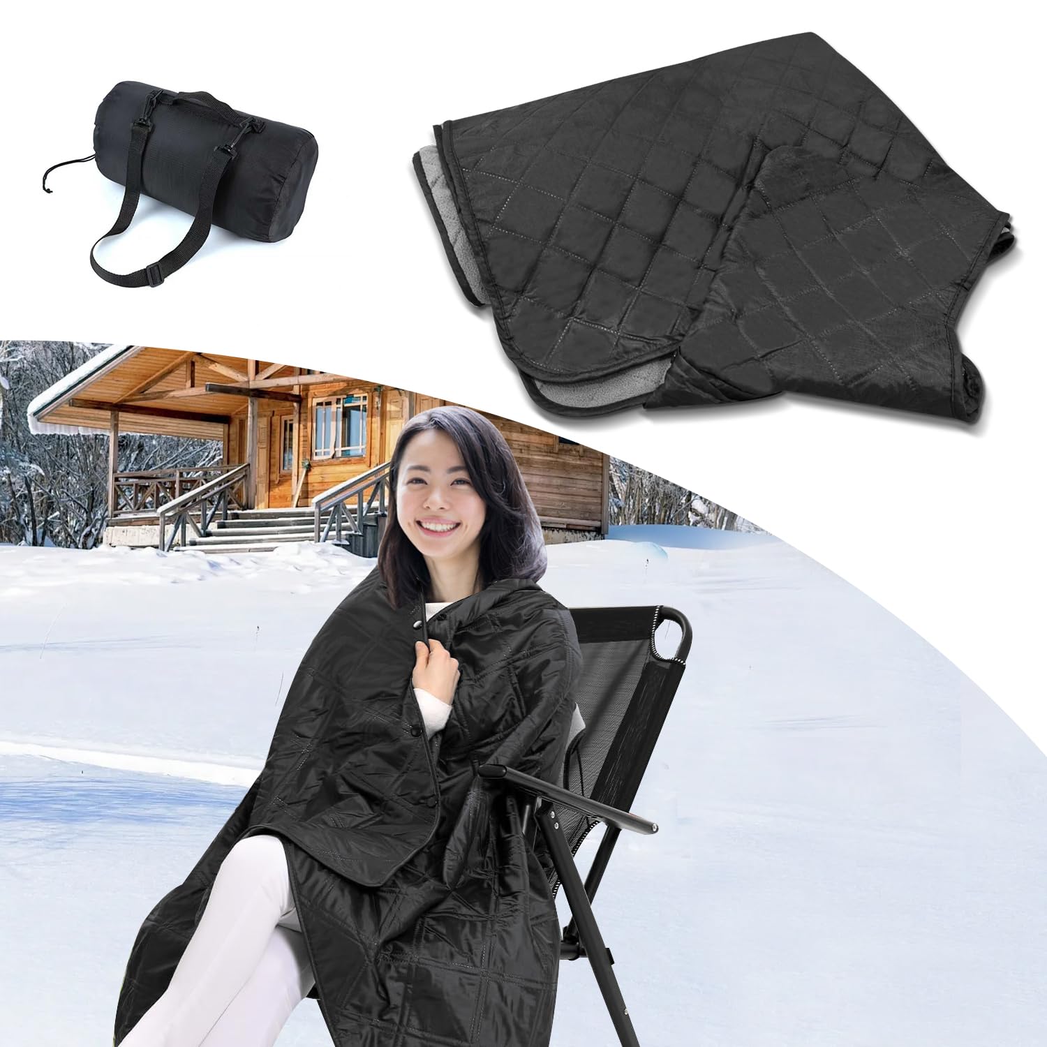  peak アウトドア寝具 黒 フリンジ付き　大判ブランケット Amazon.co.jp: ブランケット 140 X 200 センチ 超大判 帽子付き